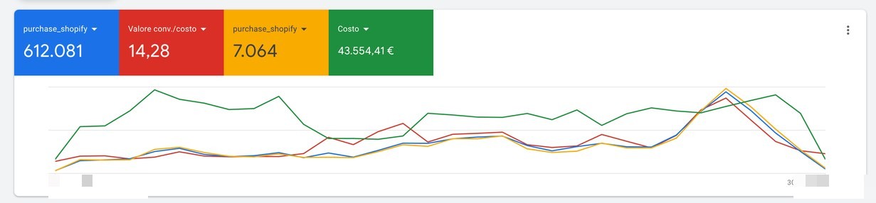 Campagna Google Ads e-commerce fashion